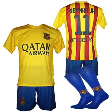 NEYMAR JR strój piłkarski komplet BARCELONA r.XL