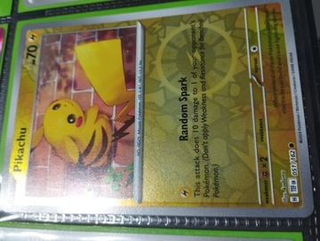 Pikachu reverse Holo - Temporal Forces TEF