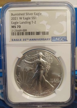 Silver Eagle 2021 ngc ms70 Srebrny Orzeł