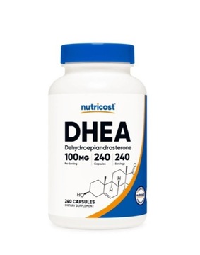 Nutricost, DHEA ,100 mg, 240 kaps. -szybka dostawa