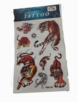 Tatuaże naklejki tygrys 