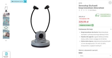 Świetne Stereoskop Słuchawki bezprzewodowe dokanał
