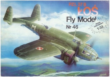Fly Model nr 46 PZL 37 B Łoś