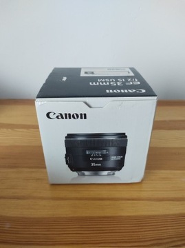 Pudełko Canon 35 2.0 IS opakowanie 