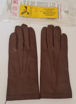 Rękawice skórzane wojskowe zimowe NOWE rozmiar 22