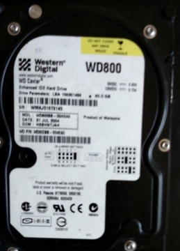 Używany dysk  ATA - Western Digital WD800 80 GB