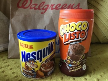 Nesquik czekoladowy i czekolada Choco Listo z USA