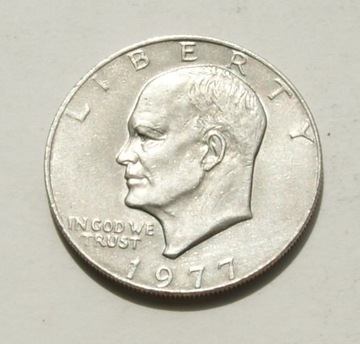 1 dolar 1977 bzm one dollar Eisenhower  Stan!!!