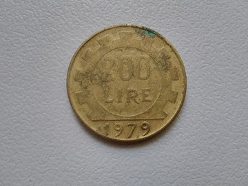 200 Lir lirów 1979 Włochy