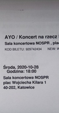 Bilety na koncert AYO