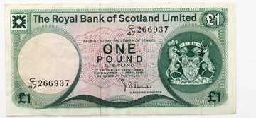 Wielka Brytania - Szkocja 1 funt 1981 P.336