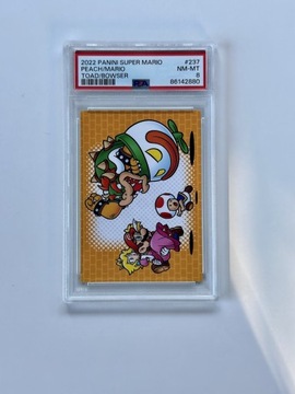 2022 PANINI SUPER MARIO PEACH BOWSER TOAD / PSA 8