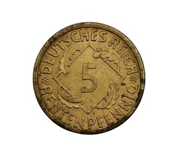 5 rentenpfennig 1924 A