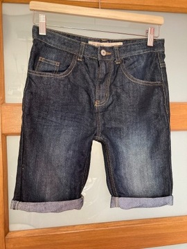 Krótkie jeansowe spodenki, Denim&Co, rozmiar 158 