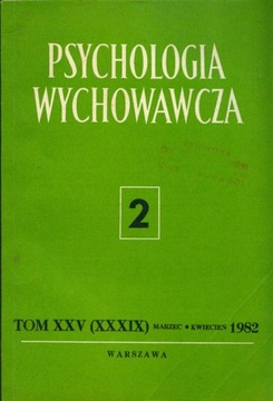 PSYCHOLOGIA WYCHOWAWCZA 2/82