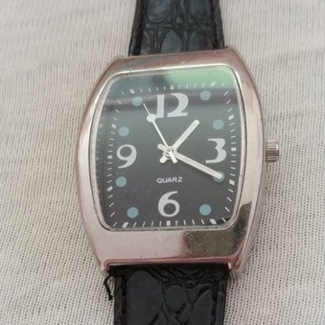 BIG BUSINESS Zegarek czarny skórzany Pasek