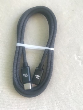 Przewód usb-c 120W 6A dane i ładowanie 2m czarny