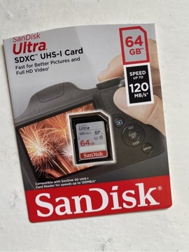 Karta pamieci SANDISK SDHC 64GB Ultra 120MB/s