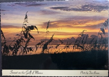 Pocztówka Zachód Słońca Floryda USA  