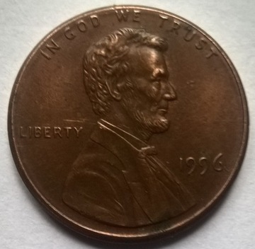 1 cent 1996 Lincoln Close 'AM'