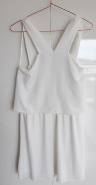 Zara Woman_biała sukienka warstwy_M