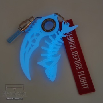 Keyrambit XL Rekin KeyGlower Blue Hit ! 3Dmajster