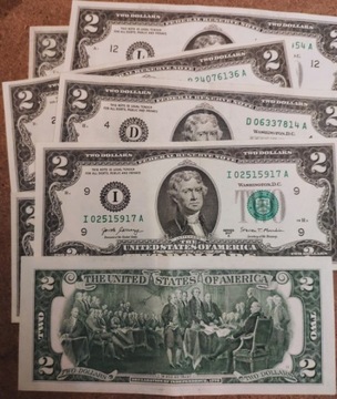 banknot 2 dolary USD