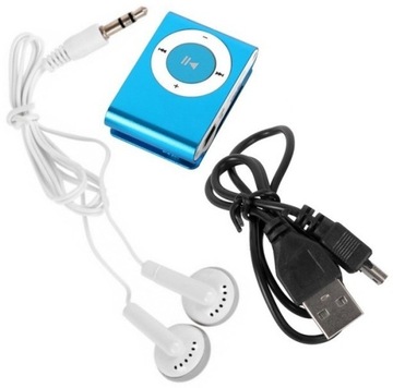 Miniaturowy odtwarzacz MP3 słuchawki czytnik kart 
