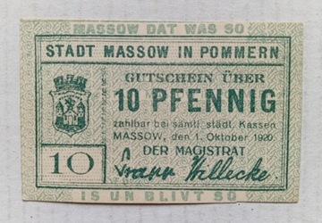 Maszewo  10  Pf.  1920