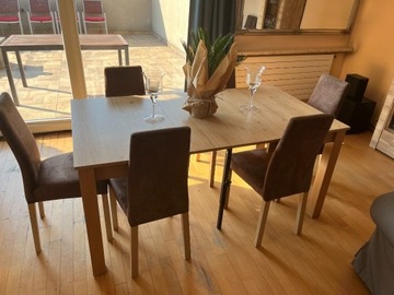 Stół BRW + krzesła do salonu (!)