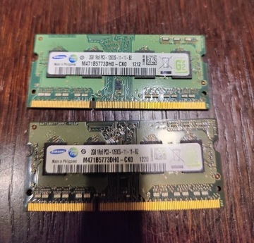 Samsung DDR3 4GB PC3 12800s 2 X 2GB