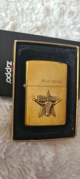 Zapalniczka Zippo Marlboro BULL  Brass 1983