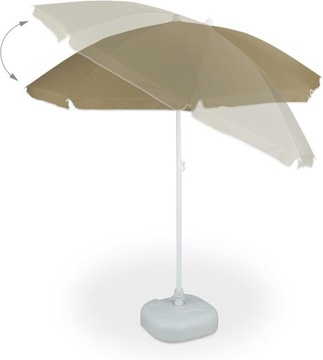 Parasol przeciwsłoneczny Relaxdays , Ø 180 cm