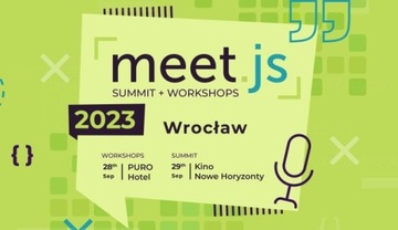 meet.js Summit 2023 Wrocław bilet
