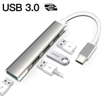 HUB USB 3.0 / Koncentrator USB Type-C / USB typ C 