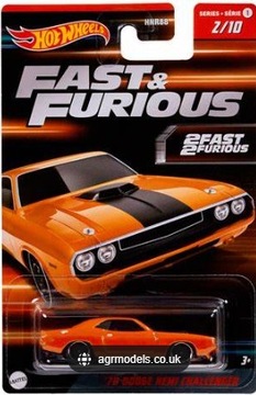 HOT WHEELS FAST & FURIOUS 70 Dodge Hemi Challenger