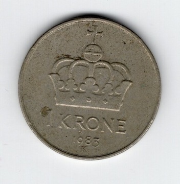 Norwegia 1 korona moneta obiegowa