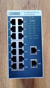 FL SWITCH SFN 16TX - Przemysł przełącznik Ethernet