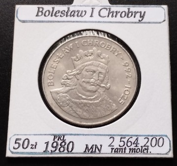 50zł-1980r-Bolesław l Chrobry