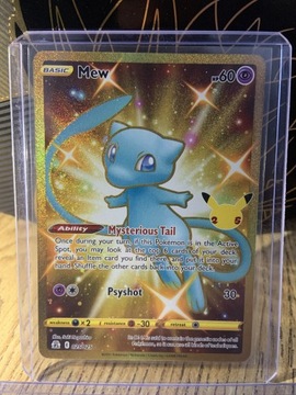 SHINY MEW ZŁOTA KARTA celebration