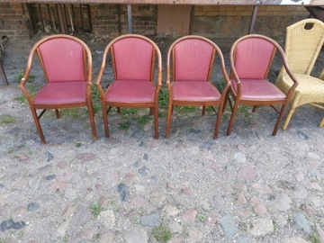 Krzesła na taras z podłokietnikami