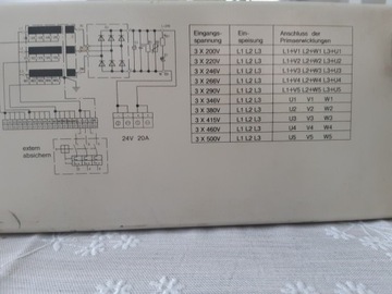 Transformator zasilacz 3 fazowy 24V 20A