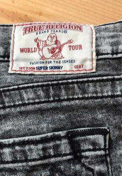 Spodnie jeans damskie True Religion Rozm L