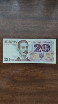 banknot 20 zł UNC