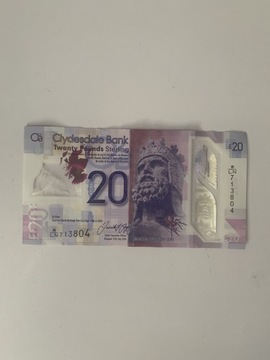 Banknot kolekcjonerski 20 funtów Szkocja 