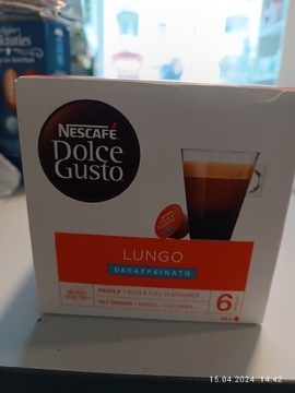Nescafe dolce Gusto Lungo bez kofeiny 16 kaps. DE 