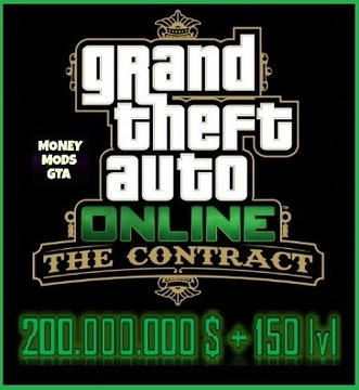 200 mln $, money, kasa + 150 lvl GTA 5 V ONLINE PC