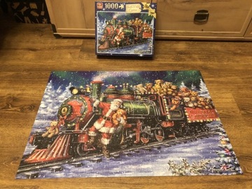 Puzzle świąteczne King Santa Polar Express 1000