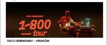 Bilet na koncert Taco Hemingway Kraków