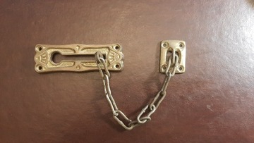 Stary łańcuch drzwiowy - mosiądz